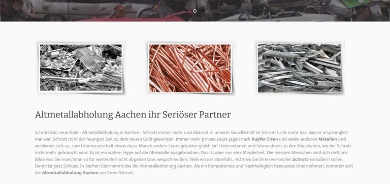Geld für Altmetall: Schrottverkauf in Aachen mit sofortiger Barauszahlung!